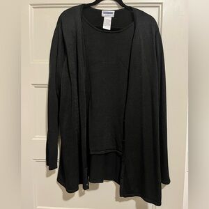Vintage Sag Harbor Black Knit Cardigan